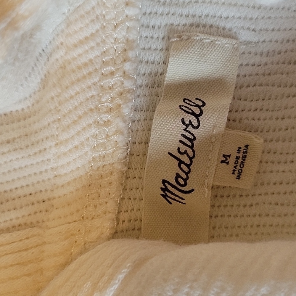 Madewell Size Medium Cream Colored Top - Picture 3 of 5